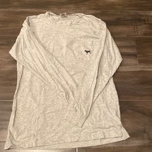 Grey, pink Victoria’s Secret long sleeve tshirt